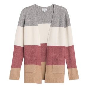 MARKET & SPRUCE | Stitch Fix | GUC | XL | Striped Open Front Cardigan